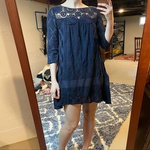 Holding Horses Anthropologie Blue Dress